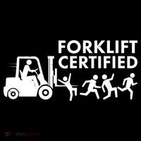 Funny Forklift Certified Ornament thumb 1