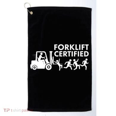 Funny Forklift Certified Golf Towel