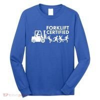 Funny Forklift Certified Long Sleeve Shirt thumb 0