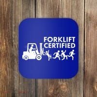 Funny Forklift Certified Coaster thumb 0
