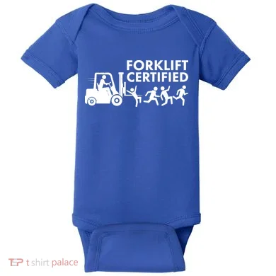 Funny Forklift Certified Baby Bodysuit