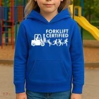 Funny Forklift Certified Kids Hoodie thumb 3