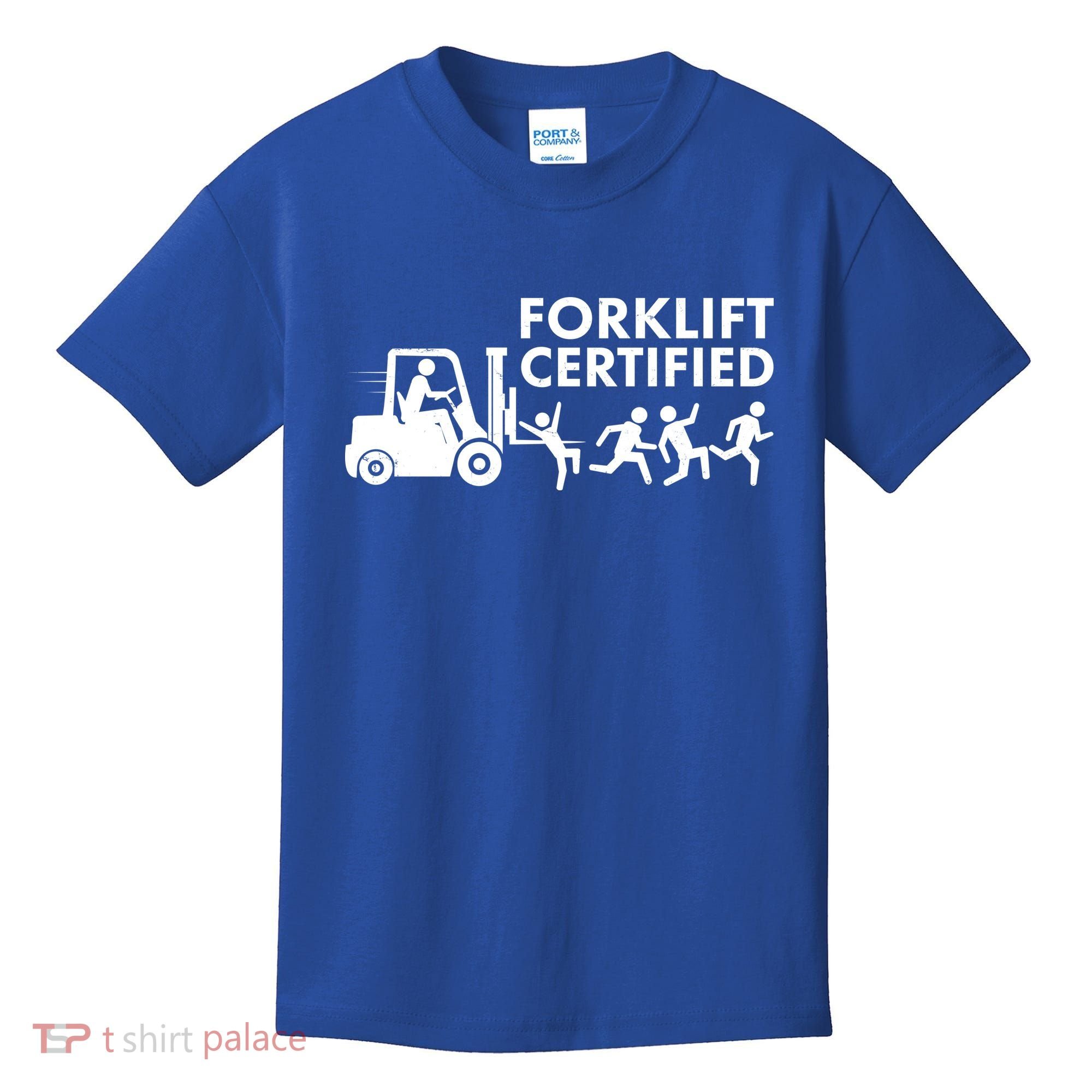 Funny Forklift Certified Kids T-Shirt