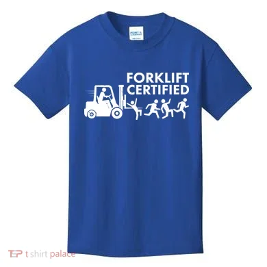 Funny Forklift Certified Kids T-Shirt