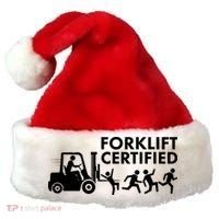 Funny Forklift Certified Santa Hat thumb 0