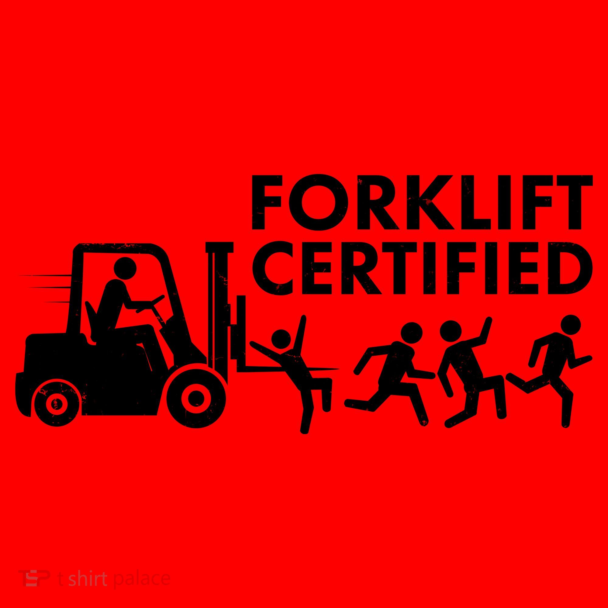 Funny Forklift Certified Santa Hat