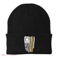 Fantasy Football Commissioner Distressed USA American Flag Beanie thumb 0