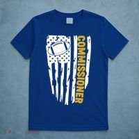 Fantasy Football Commissioner Distressed USA American Flag T-Shirt thumb 5
