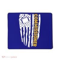 Fantasy Football Commissioner Distressed USA American Flag Mousepad thumb 0