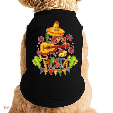Funny Festive Cinco De Mayo Let's Fiesta Doggie Tank