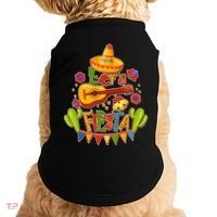 Funny Festive Cinco De Mayo Let's Fiesta Doggie Tank thumb 0