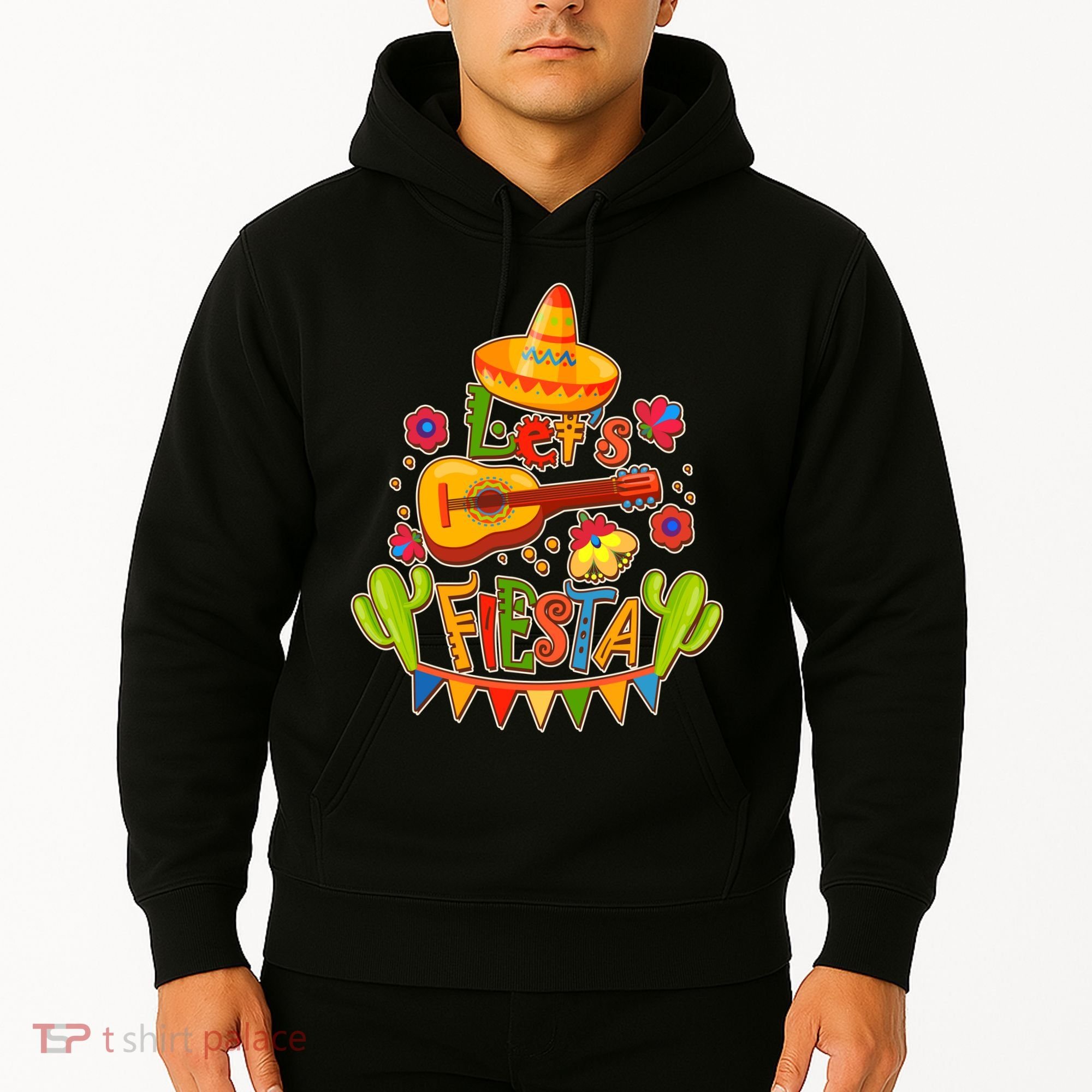 Funny Festive Cinco De Mayo Let's Fiesta Hoodie