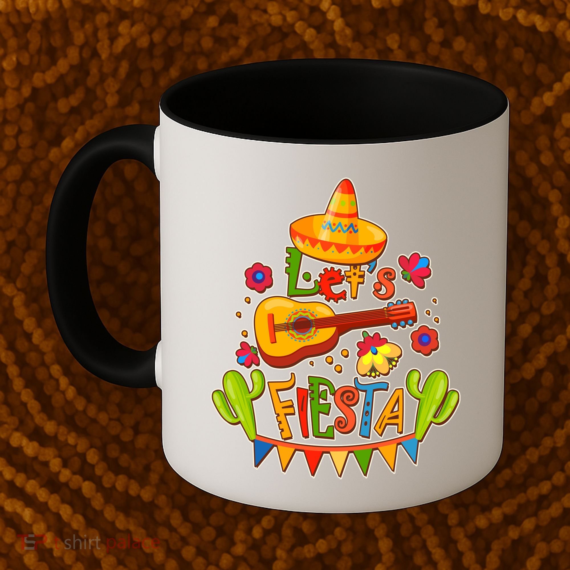 Funny Festive Cinco De Mayo Let's Fiesta Coffee Mug