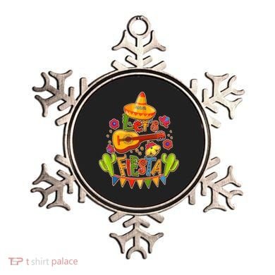 Funny Festive Cinco De Mayo Let's Fiesta Ornament
