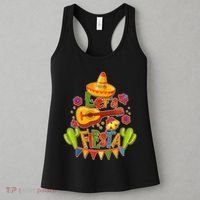 Funny Festive Cinco De Mayo Let's Fiesta Women's Tank Top thumb 3