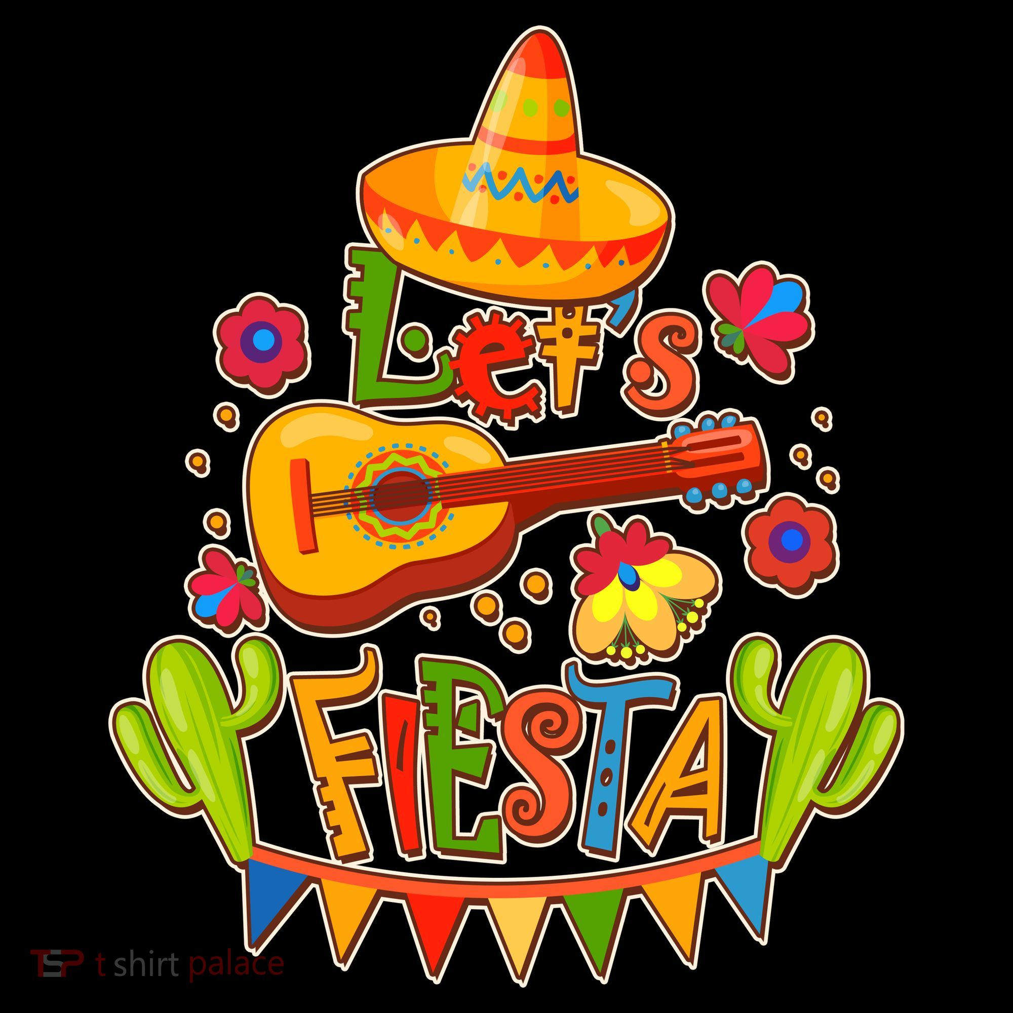 Funny Festive Cinco De Mayo Let's Fiesta Women's Tank Top
