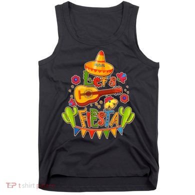 Funny Festive Cinco De Mayo Let's Fiesta Tank Top