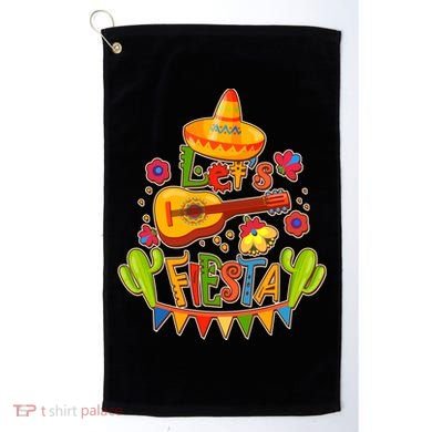 Funny Festive Cinco De Mayo Let's Fiesta Golf Towel
