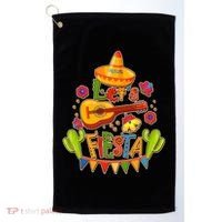 Funny Festive Cinco De Mayo Let's Fiesta Golf Towel thumb 0
