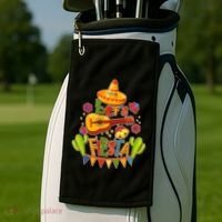 Funny Festive Cinco De Mayo Let's Fiesta Golf Towel thumb 2