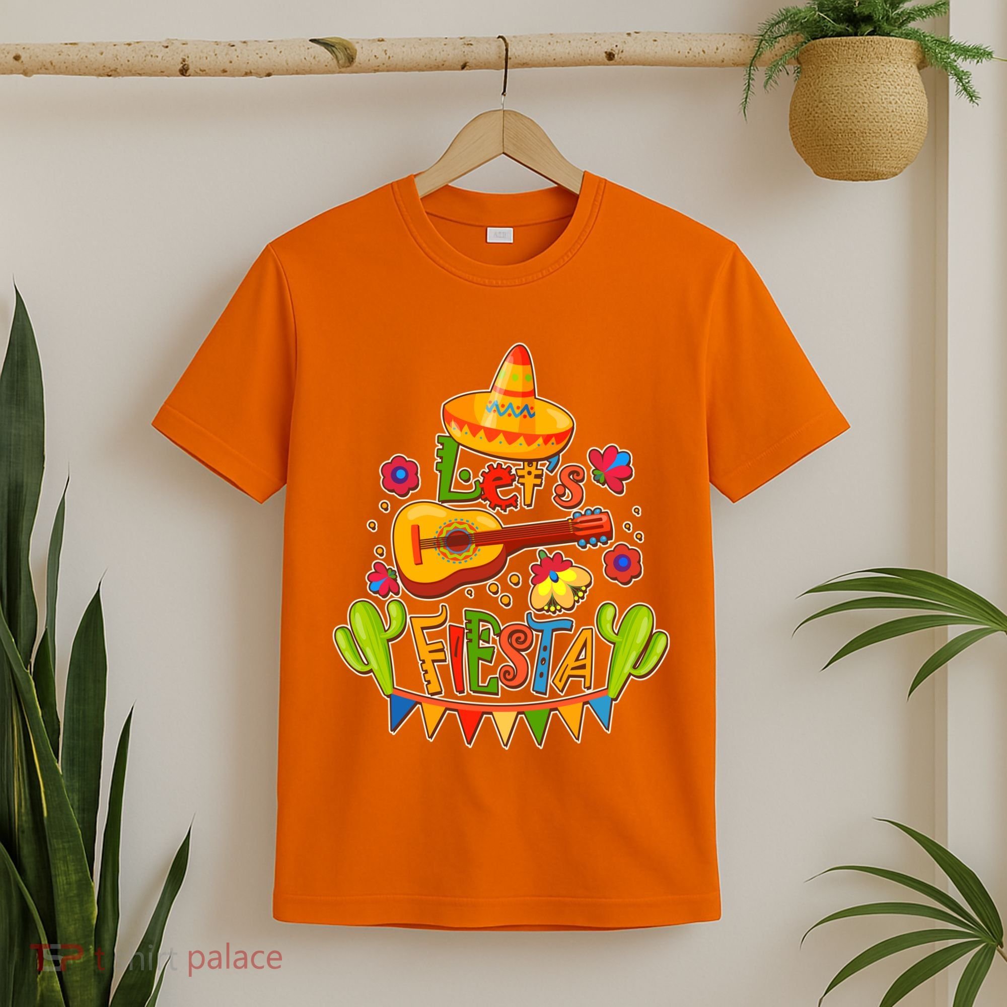 Funny Festive Cinco De Mayo Let's Fiesta T-Shirt