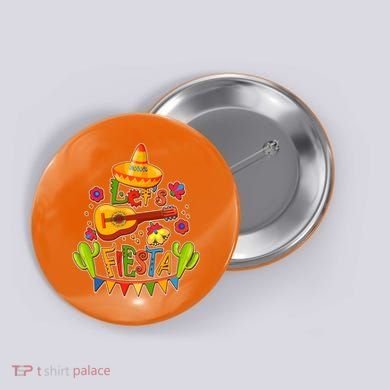 Funny Festive Cinco De Mayo Let's Fiesta Button