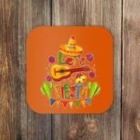 Funny Festive Cinco De Mayo Let's Fiesta Coaster thumb 0