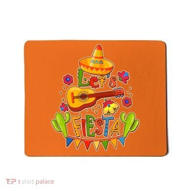 Funny Festive Cinco De Mayo Let's Fiesta Mousepad