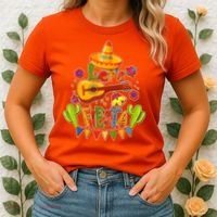 Funny Festive Cinco De Mayo Let's Fiesta Women's T-Shirt thumb 2