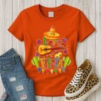 Funny Festive Cinco De Mayo Let's Fiesta Women's T-Shirt thumb 3