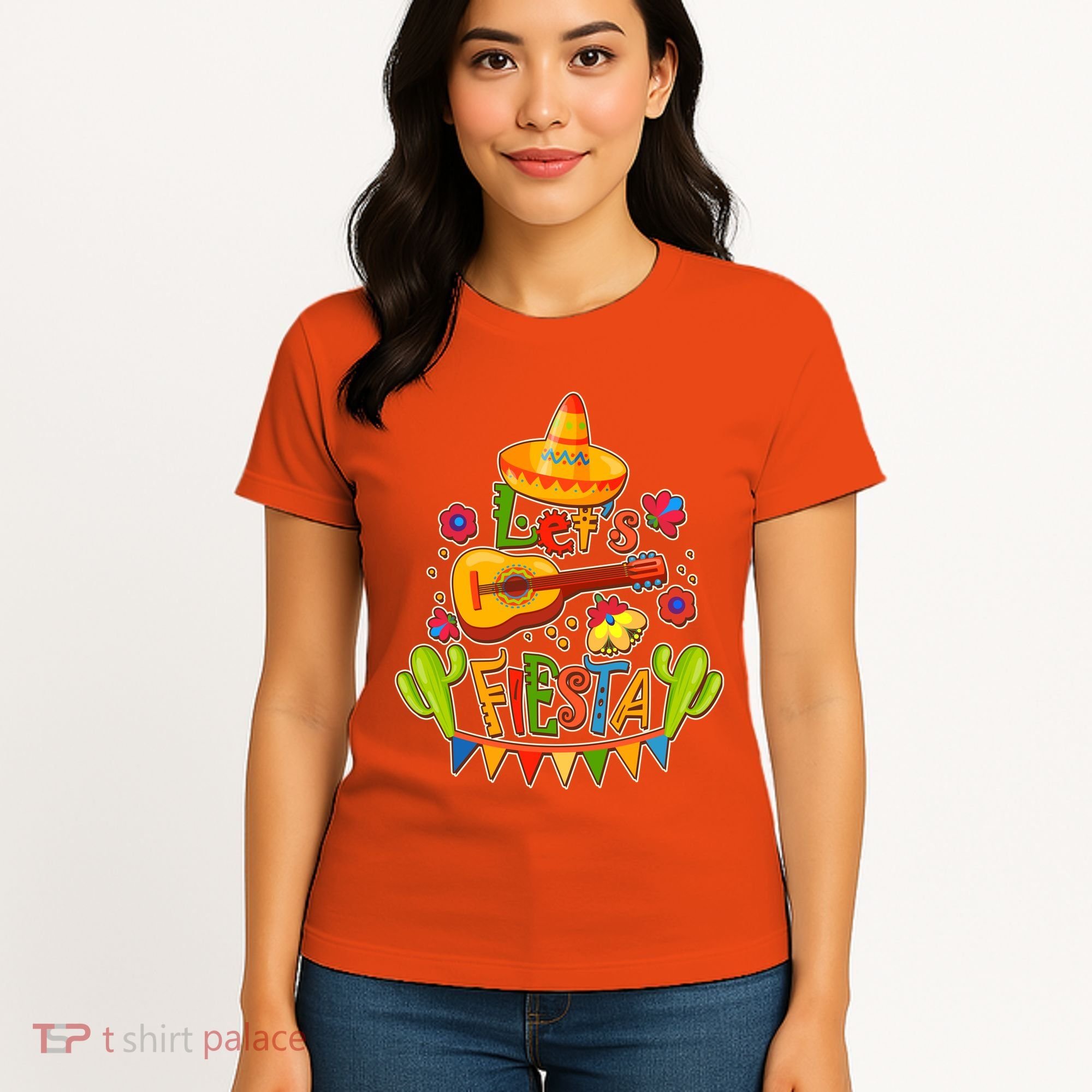 Funny Festive Cinco De Mayo Let's Fiesta Women's T-Shirt