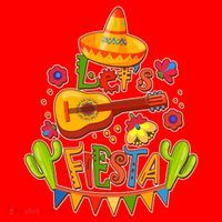 Funny Festive Cinco De Mayo Let's Fiesta Santa Hat thumb 1