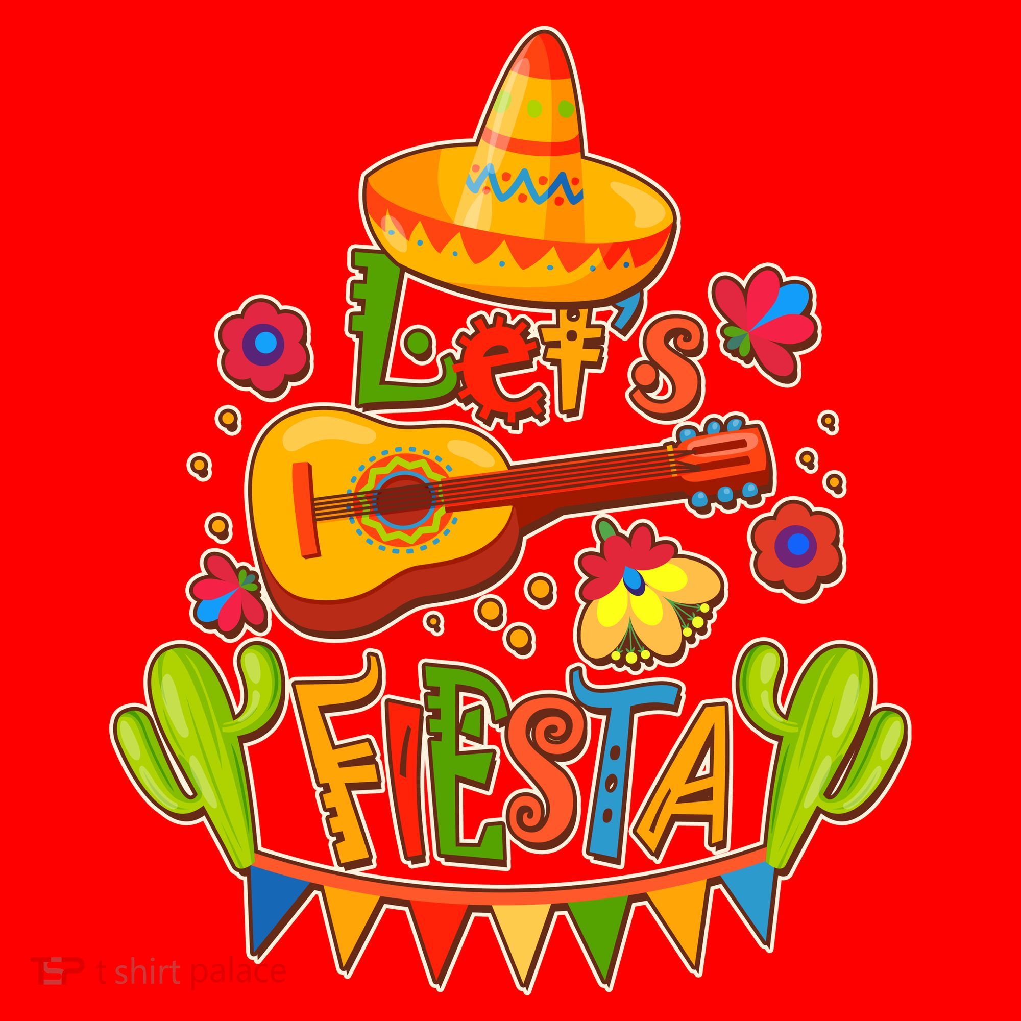 Funny Festive Cinco De Mayo Let's Fiesta Santa Hat