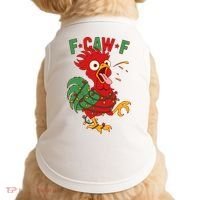 F-CAW-F Funny Christmas Santa Crow Doggie Tank thumb 0
