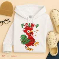 F-CAW-F Funny Christmas Santa Crow Hoodie thumb 4
