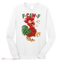 F-CAW-F Funny Christmas Santa Crow Long Sleeve Shirt thumb 0