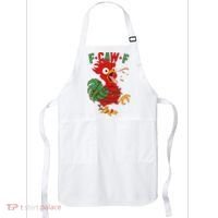 F-CAW-F Funny Christmas Santa Crow Apron thumb 0