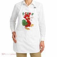 F-CAW-F Funny Christmas Santa Crow Apron thumb 2