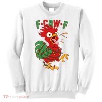 F-CAW-F Funny Christmas Santa Crow Sweatshirt thumb 0