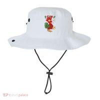 F-CAW-F Funny Christmas Santa Crow Bucket Hat thumb 0