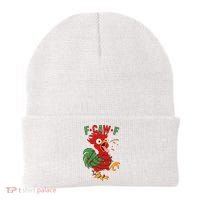 F-CAW-F Funny Christmas Santa Crow Beanie thumb 0