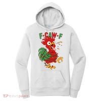 F-CAW-F Funny Christmas Santa Crow Women's Hoodie thumb 0