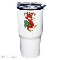 F-CAW-F Funny Christmas Santa Crow Tumbler thumb 0