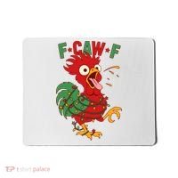 F-CAW-F Funny Christmas Santa Crow Mousepad thumb 0