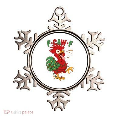 F-CAW-F Funny Christmas Santa Crow Ornament
