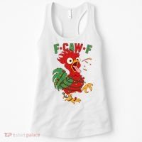 F-CAW-F Funny Christmas Santa Crow Women's Tank Top thumb 0