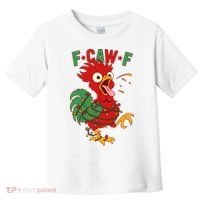 F-CAW-F Funny Christmas Santa Crow Toddler T-Shirt thumb 0