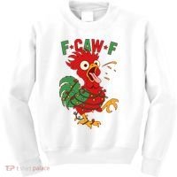F-CAW-F Funny Christmas Santa Crow Kids Sweatshirt thumb 0