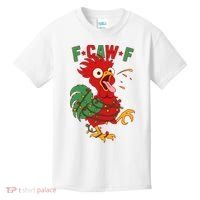 F-CAW-F Funny Christmas Santa Crow Kids T-Shirt thumb 0