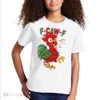 F-CAW-F Funny Christmas Santa Crow Kids T-Shirt thumb 2